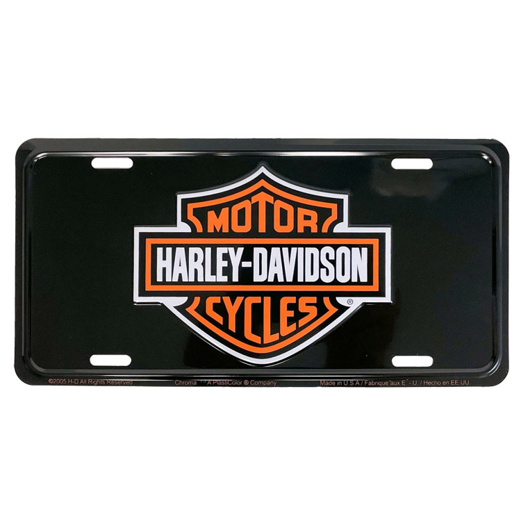 【メール便発送】看板 ハーレーダビッドソン ライセンスプレート CLASSIC H-D B&S LOGO CG1846 縦15×横30.5cm Harley-Davidson CMプレート 壁面看板 B&S ?アメリカ製 アメリカ雑貨