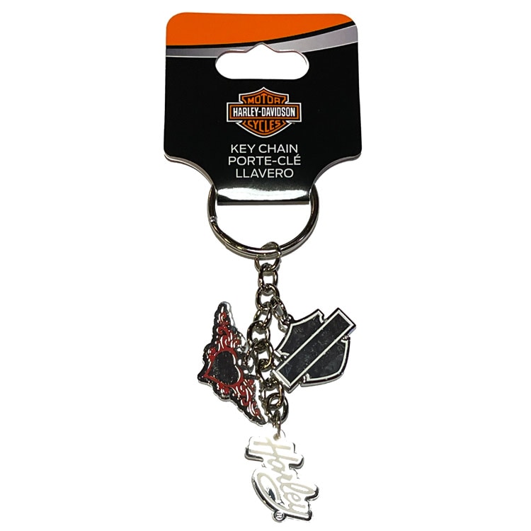 【メール便発送】キーホルダー ハーレーダビッドソン チャーム エナメル キーチェーン #4294 Harley-Davidson キーリング アクセサリー ファッション 小物 アメリカン雑貨