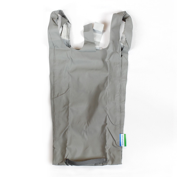 【メール便発送】リフレクター エコバッグ Sサイズ （グレー） ショッピングバッグ レジ袋 おしゃれ コンパクト 折り畳み インストゥルメンタル反射加工の軽量コンパクトなエコバッグ。