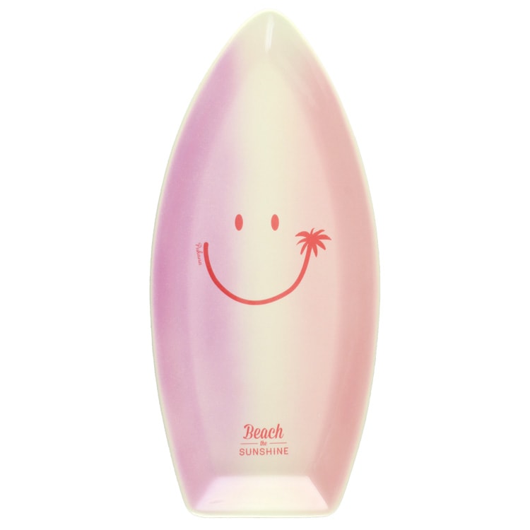 Pukana スマイル グラデーション プレート / ピンク 縦31.5×横14cm 陶器製 皿 長皿 ハワイアン雑貨 アメリカン雑貨