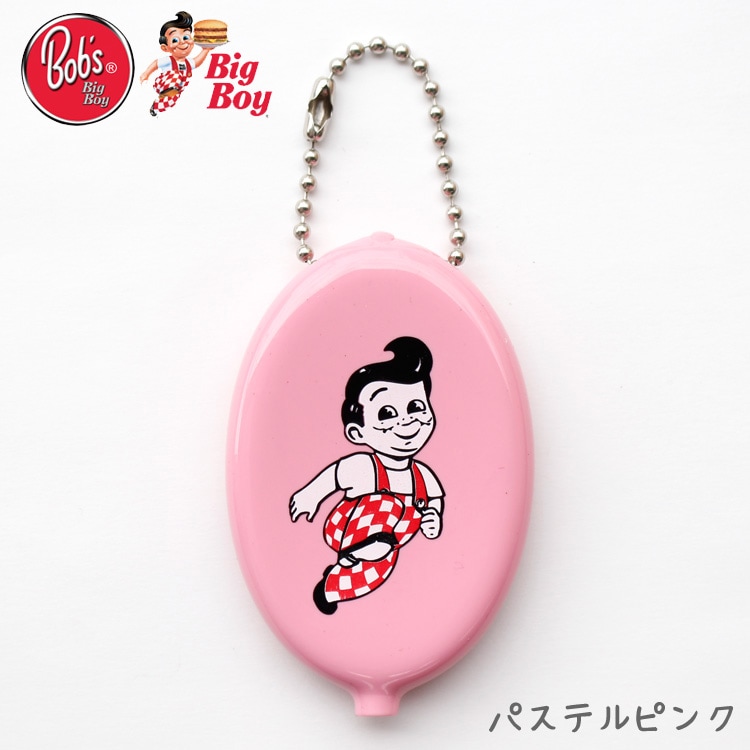 【メール便発送】コインケース 小銭入れ BIG BOY ビッグボーイ コインパース （パステルピンク） バーバンク店限定品 アメリカ雑貨 アメリカン雑貨カリフォルニア バーバンク店限定のオフィシャルグッズ。