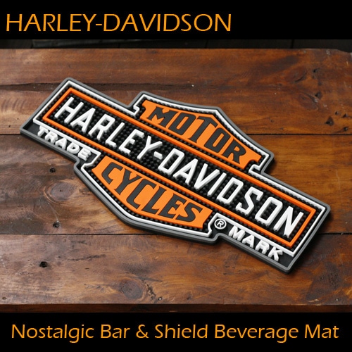 HARLEY-DAVIDSON ハーレーダビッドソン ノスタルジック Ｂ＆Ｓビバレッジマット （グラスマット ） HDL-18510 アメリカ雑貨 アメリカン雑貨