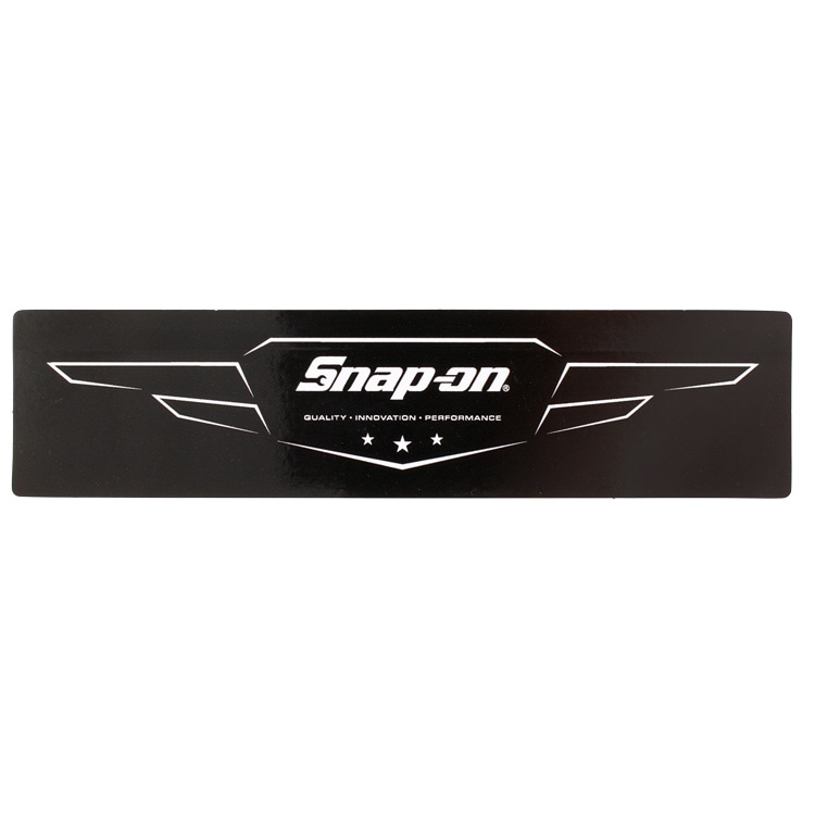 ステッカー Snap-on スナップオン デカール スクエア ブラック Snap-on WING 縦4.4×横18.3cm シール 車 ガレージ アメリカン雑貨