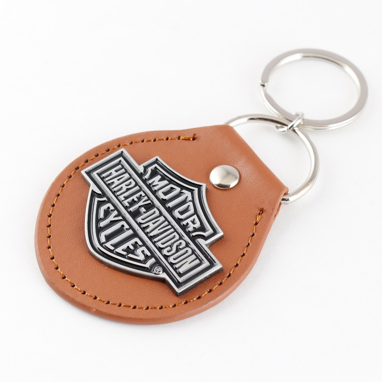 【メール便発送】キーホルダー HARLEY-DAVIDSON ハーレーダビッドソン B&S ブラウンビニルFOB キーチェーン #4547 オフィシャルグッズ アメリカン雑貨