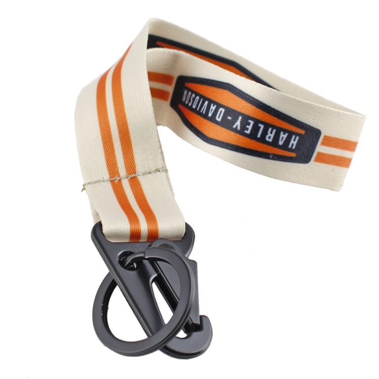 【メール便発送】キーホルダー HARLEY-DAVIDSON ハーレーダビッドソン ホワイト リスト ストラップ #4549 オフィシャルグッズ アメリカン雑貨