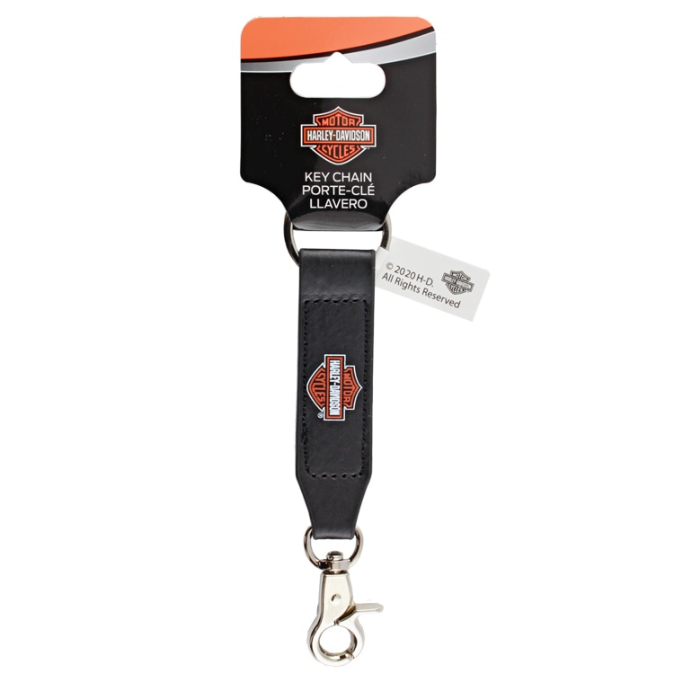 【メール便発送】キーホルダー HARLEY-DAVIDSON ハーレーダビッドソン ストラップ キーチェーン #4374 縦14.5×横2.2cm レザー オフィシャルグッズ アメリカン雑貨