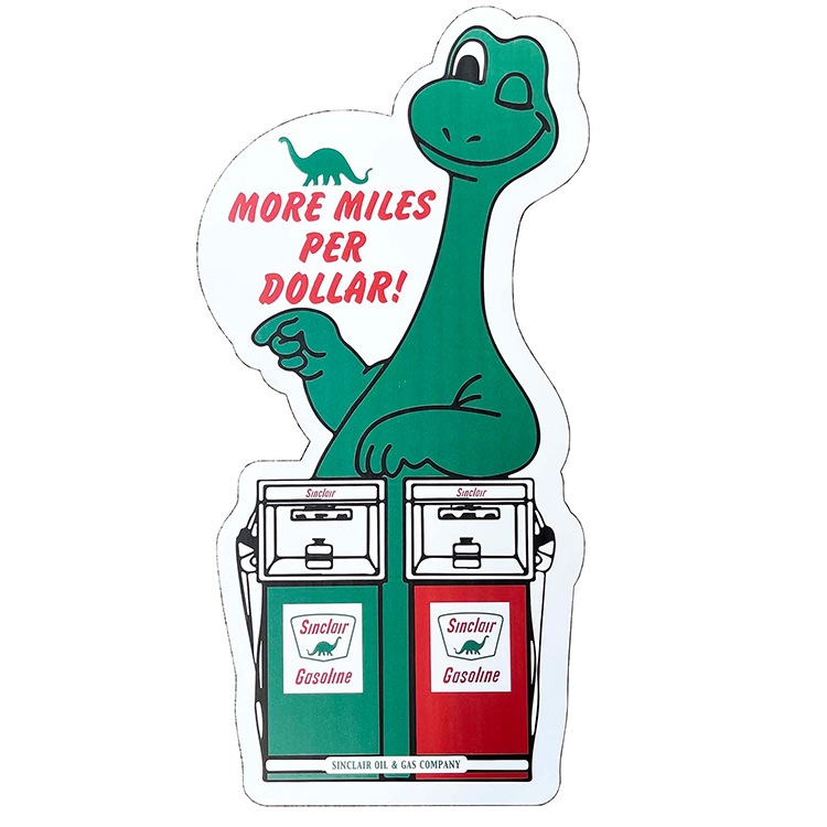 看板 プロモーショナル ウッドボード SINCLAIR 幅39.4×高さ80cm MDF製 店舗 ガレージ インテリア キャラクター アメリカ雑貨 アメリカン雑貨