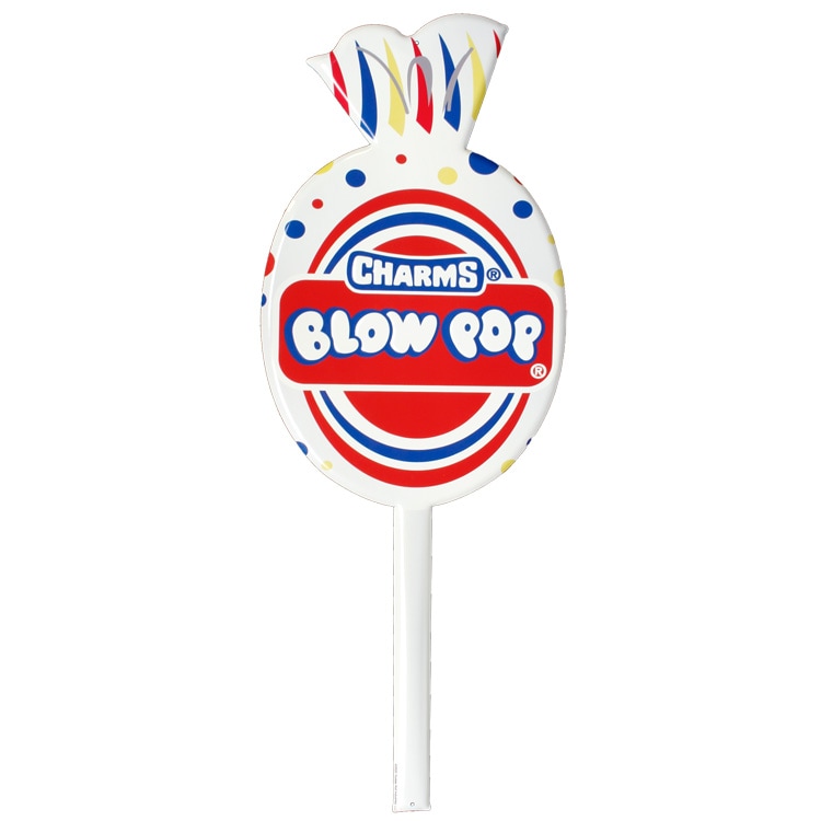 看板 ダイカットティンサイン BLOW POP ブロウポップ #20508 高さ79.5×幅30cm ブリキ製 アメリカン雑貨