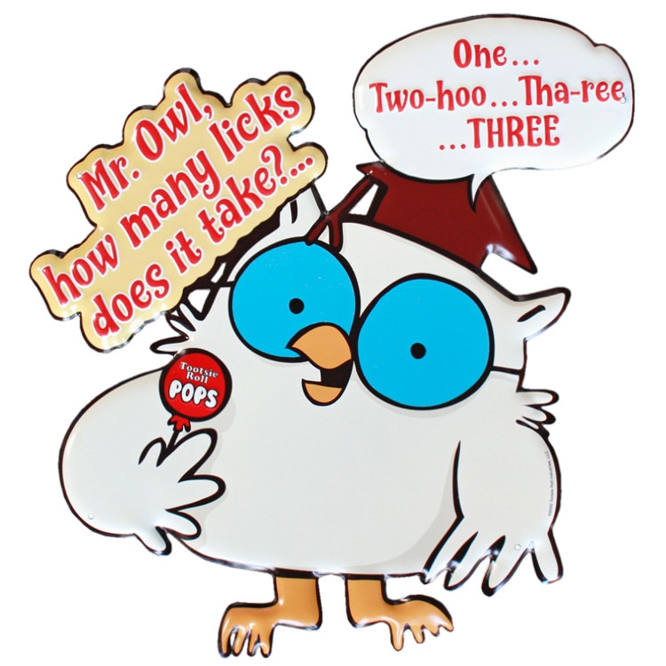 看板 ダイカットティンサイン MR.OWL ミスター オウル #20509 高さ39×幅40cm ブリキ製 アメリカン雑貨