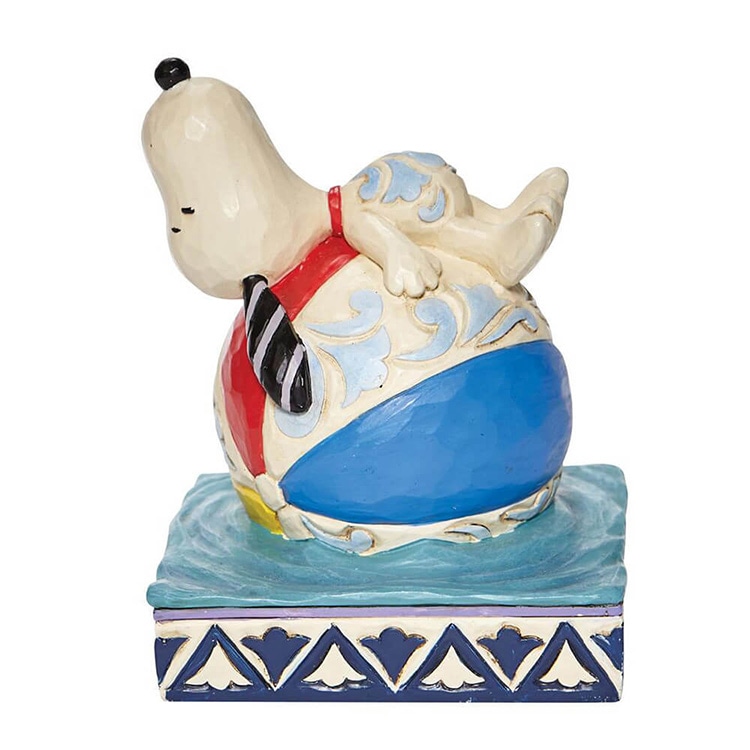 SNOOPY スヌーピー オン ビーチボール  フィギュア 11.7cm スヌーピー enesco Peanuts JIM SHORE【メーカー直送】【同梱不可】【あす楽あすつく翌日配送不可】【代引き不可】