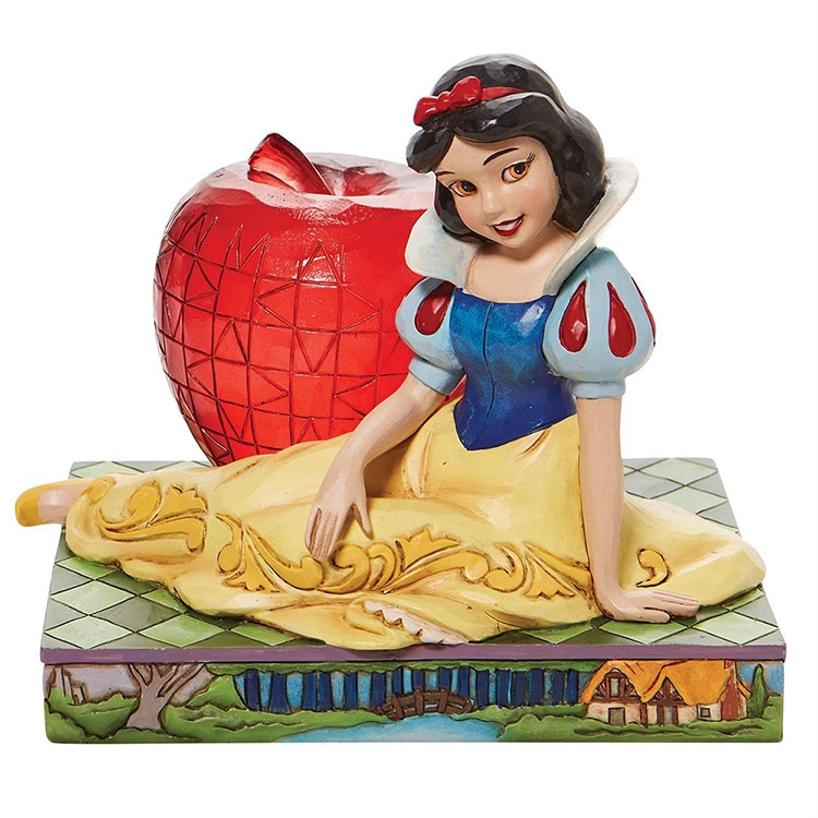 ディズニー 白雪姫＆アップル フィギュア 高さ12.3cm 白雪姫 JIM SHORE enesco Disney Traditions【メーカー直送】【同梱不可】【あす楽あすつく翌日配送不可】【代引き不可】