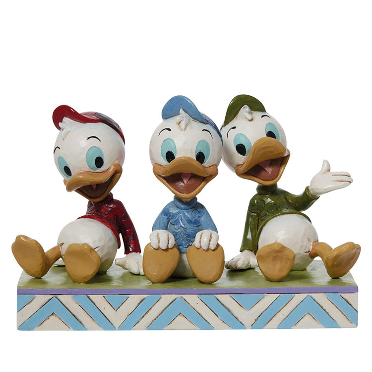 フィギュア ディズニー ヒューイ デューイ＆ルーイ シッティング 10.5cm enesco Disney Traditions レジン製【メーカー直送】【同梱不可】【あす楽不可】【代引き不可】