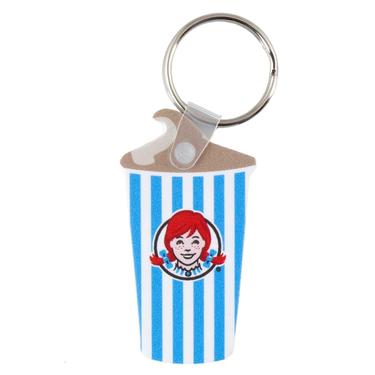 【メール便発送】ラバーキーチェーン WENDY'S ウエンディーズ カップデザイン かわいい レディース メンズ キーリング キーホルダー アメリカ雑貨アメリカンなウェンディちゃんのラバー製キーリング。