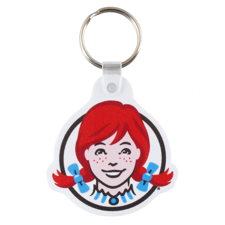 【メール便発送】ラバーキーチェーン WENDY'S ウエンディーズ ウエンディデザイン かわいい レディース メンズ キーリング キーホルダー アメリカ雑貨アメリカンなウェンディちゃんのラバー製キーリング。