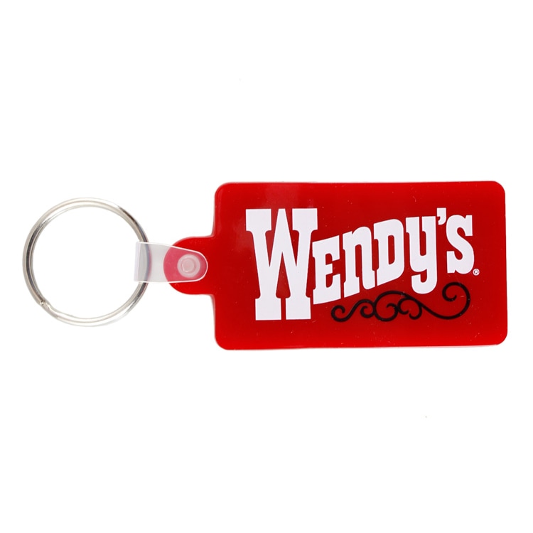 【メール便発送】ラバーキーチェーン WENDY'S ウエンディーズ オールドロゴ レッド かわいい レディース メンズ キーリング キーホルダー アメリカ雑貨アメリカンなウェンディちゃんのラバー製キーリング。