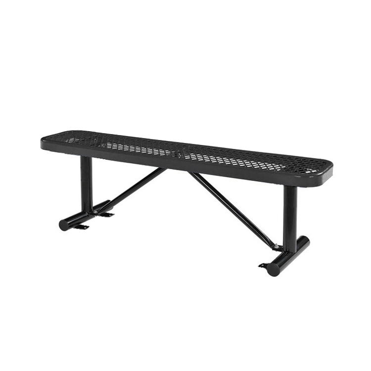 USパークベンチ ショート ブラック 高さ47×幅123×奥行き30cm スチール製 公園ベンチ イス チェア エクステリア インテリア アメリカン雑貨インテリアのアクセントになるステンレス製ショートベンチ。