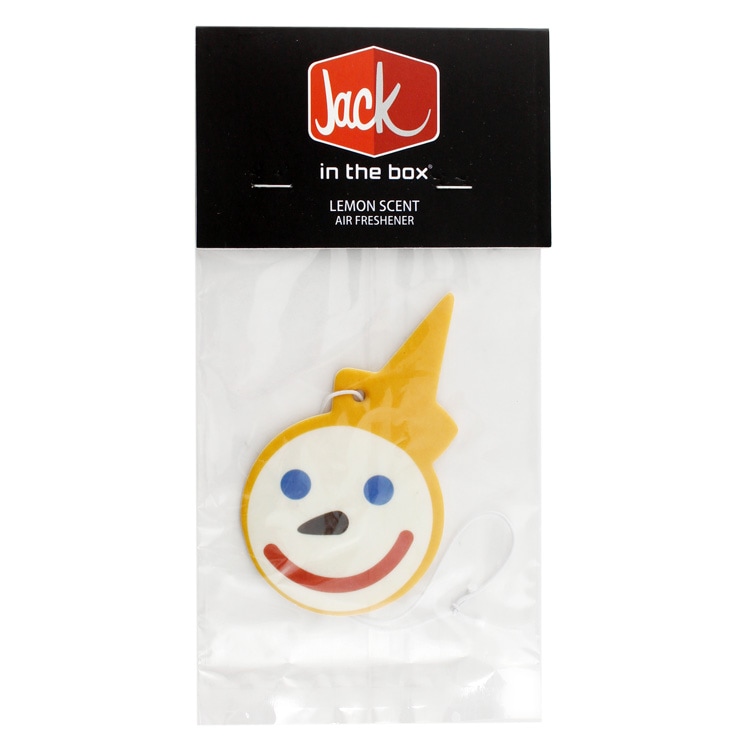 【メール便発送】芳香剤 Jack in the box ジャック・イン・ザ・ボックス エアフレッシュナー （レモンの香り）高さ8.5×幅5cm 車用 吊り下げ芳香剤 アメリカン雑貨