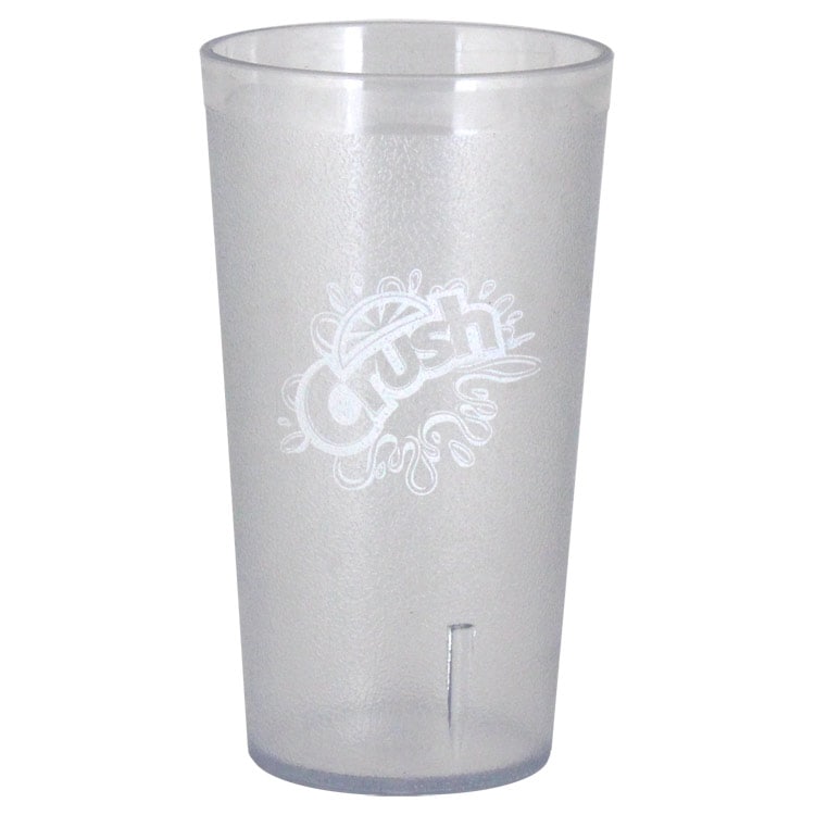 コップ プラスチックタンブラー CRUSH クリアー 16oz / 473ml 高