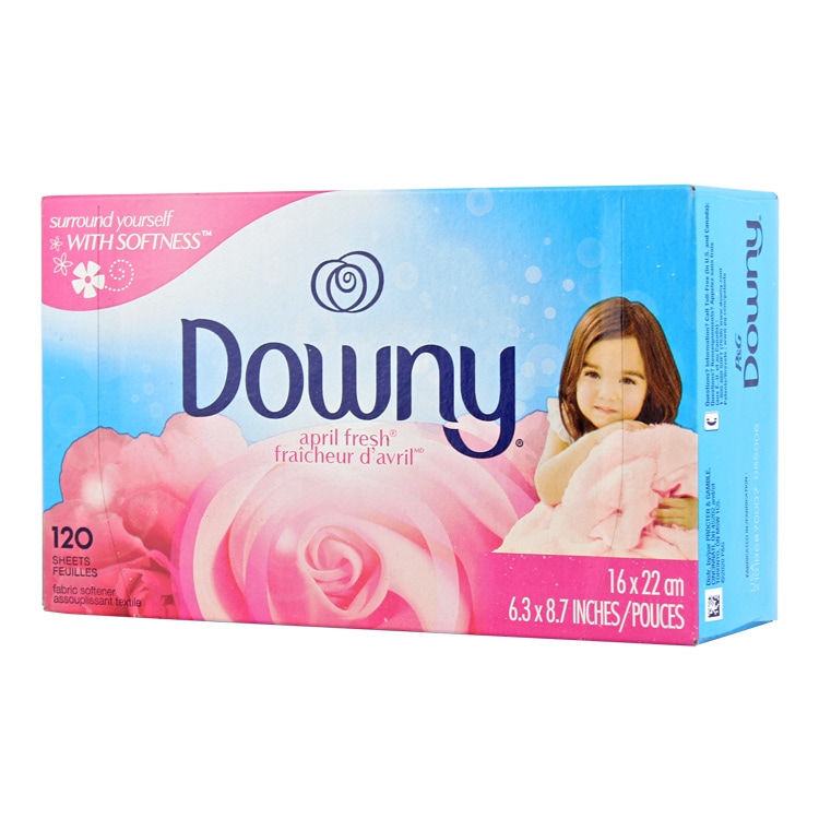 シート柔軟剤 ダウニー エイプリルフレッシュ 120枚 Downy 乾燥機用 柔軟シート 日用品 洗濯用品 アメリカ P&Gふんわり柔らかいい香りの柔軟シート。