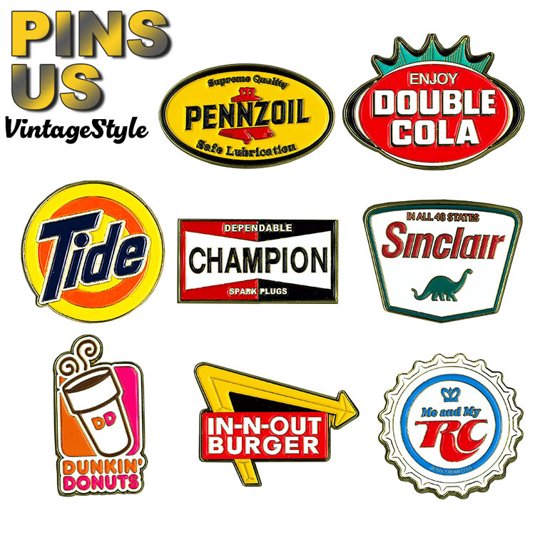 【メール便発送】ピンズ DOUBLE DRINK CAP W40×H30mm