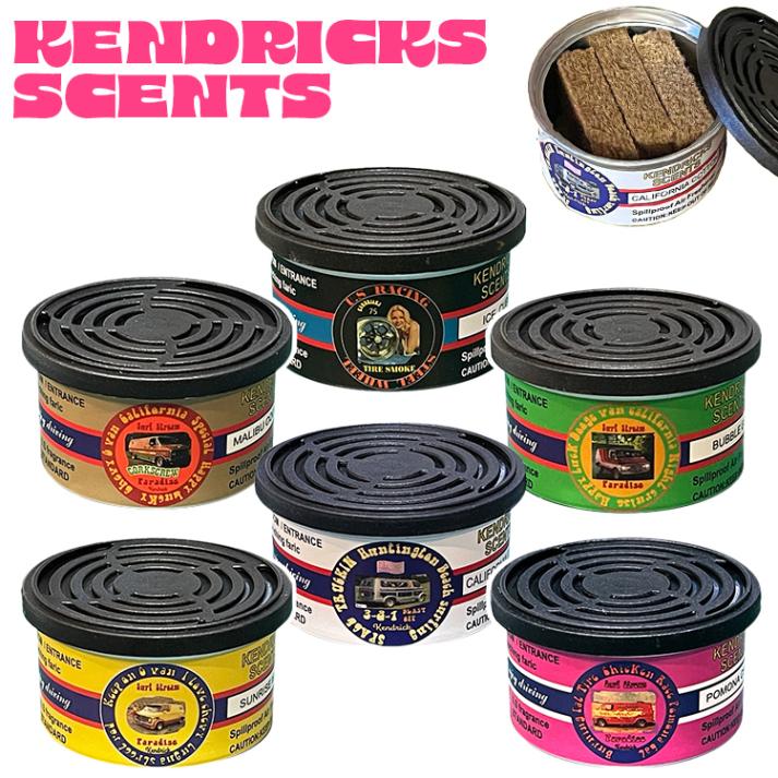 置き型 芳香剤 KENDRICKS SCENTS 置き型 芳香剤 缶タイプ 直径6.7cm×高さ3.7cm ファイバーパッド エアーフレッシュナー 2ヶ月持続 おしゃれ アメリカン雑貨