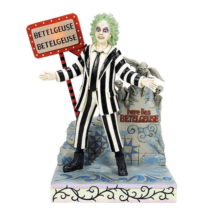 フィギュア ビートルジュース LEDサイン＆グレイブストーン 24cm 映画 置物 コレクション enesco JIM SHORE【メーカー直送】【同梱不可】【あす楽あすつく翌日配送不可】【代引き不可】