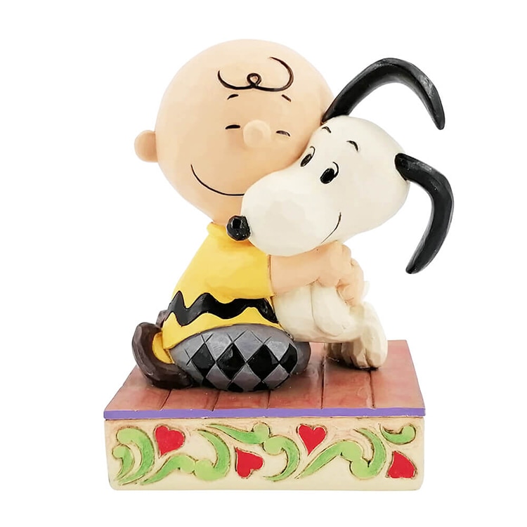 置物 フィギュア SNOOPY スヌーピー＆チャーリーブラウン ハグ 12.1cm スヌーピー 誕生日 enesco Peanuts JIM SHORE【メーカー直送】【同梱不可】【あす楽あすつく翌日配送不可】【代引き不可】