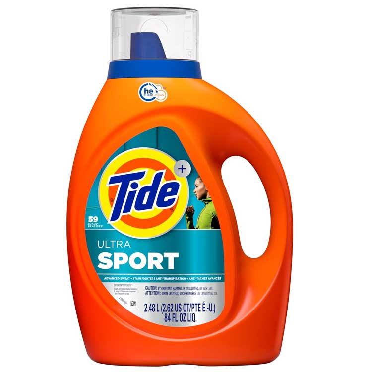 洗濯洗剤 液体 Tide タイド ウルトラスポーツ アクティブフレッシュの香り 2.72L 65回分 汗・皮脂汚れ・ニオイに強い スポーツウェア対応 P&G 洗濯用洗剤 輸入洗剤 アメリカ製頑固な汚れや汗のにおいをしっかり消臭