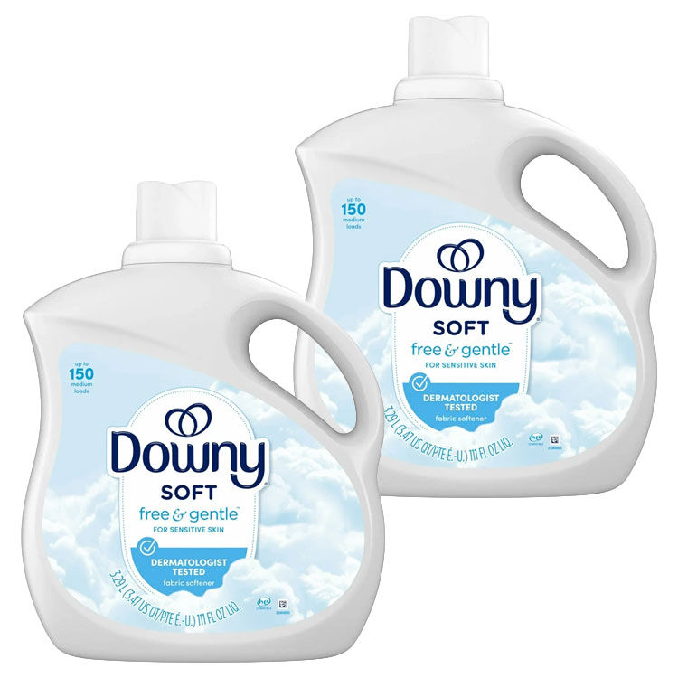 柔軟剤 ウルトラダウニー フリー＆ジェントル 3290ml 111oz 2本セット Downy 低アレルギー性 無香料 無着色 敏感肌用 アメリカ製 アメリカン雑貨