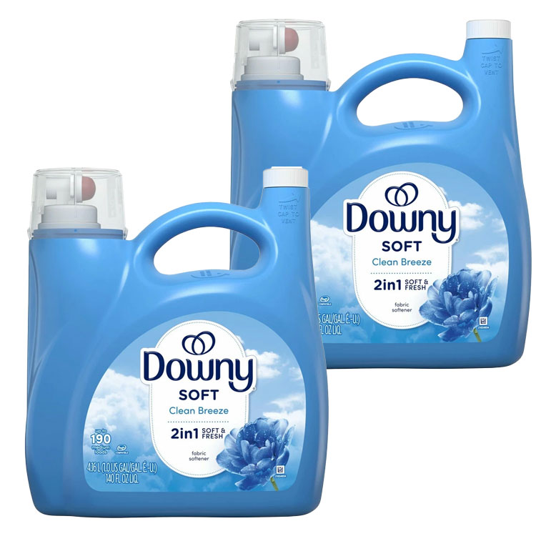大容量 ウルトラダウニー 柔軟剤 クリーンブリーズ 190回分 4160ml 140oz  2本セット Downy アメリカンサイズ 特大 P&G 人気