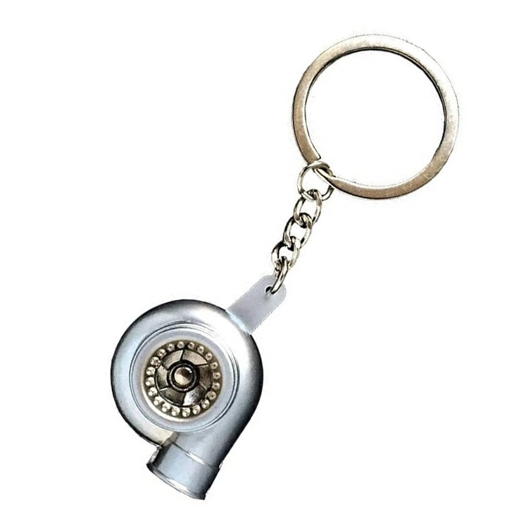 【メール便発送】キーホルダー カーパーツキーリング 「ターボチャージャー」 キーホルダー 車の部品 アメリカン雑貨カーパーツ型のクールなキーリング。