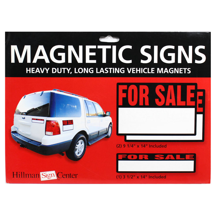 　Hillman ヒルマン マグネティックサインズ 「FOR SALE」 3枚セット