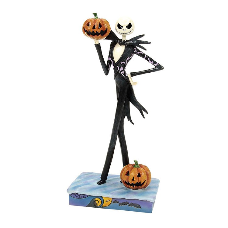 フィギュア ジャック ホールディング 23.5cm レジン製 パンプキン ナイトメアー ビフォア クリスマス JIM SHORE enesco エネスコ Disney Traditions 