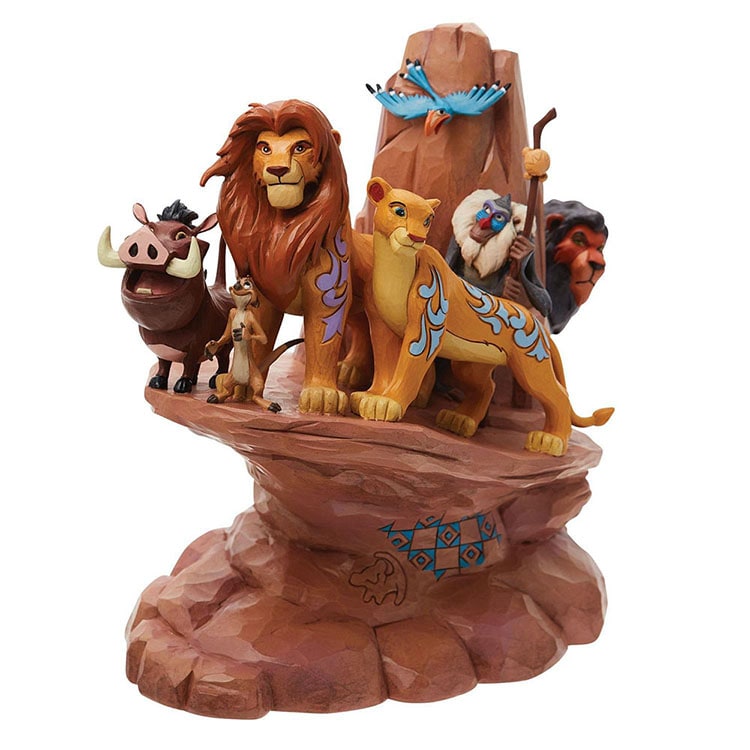 フィギュア ディズニー ライオン・キング プライドロック 約23cm enesco Disney Traditions ライオンキング レジン製 人形 置物【メーカー直送】【同梱不可】【あす楽不可】【代引き不可】