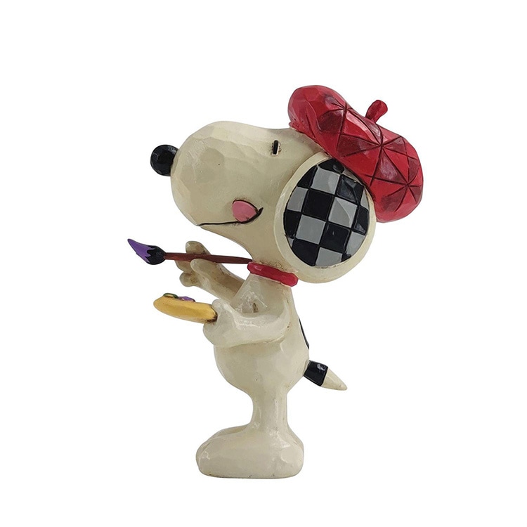 置物 フィギュア SNOOPY スヌーピー アーティスト ミニ 高さ9cm スヌーピー インテリア小物  enesco Peanuts JIM SHORE【メーカー直送】【同梱不可】【あす楽不可】【代引き不可】