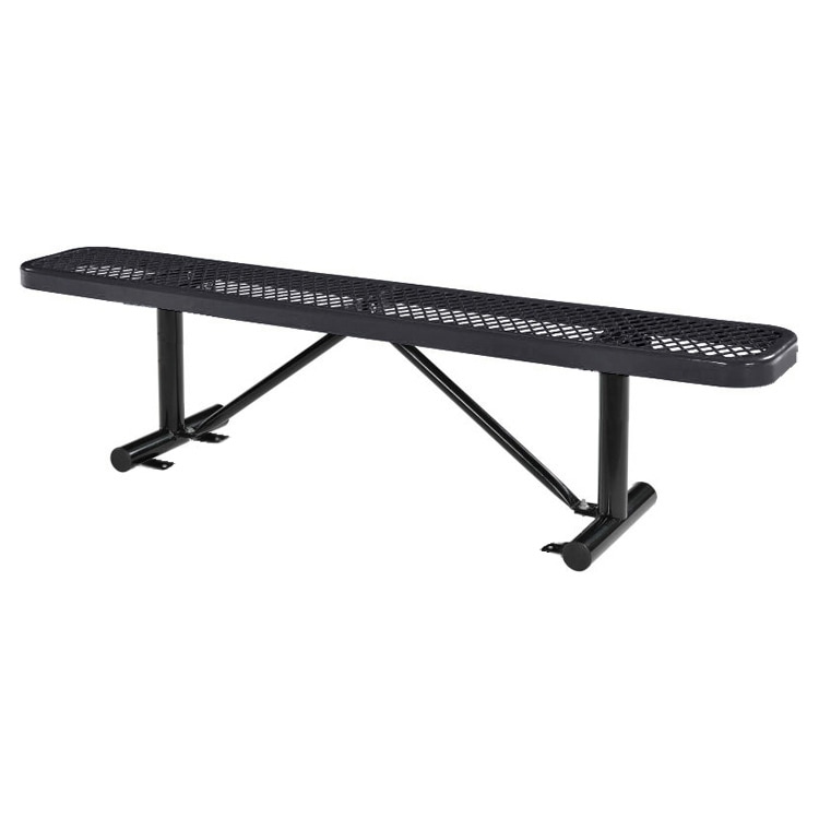 USパークベンチ ロング ブラック 高さ47×幅185×奥行き30cm スチール製 公園ベンチ イス チェア エクステリア インテリア アメリカン雑貨インテリアのアクセントになるステンレス製ロングベンチ。