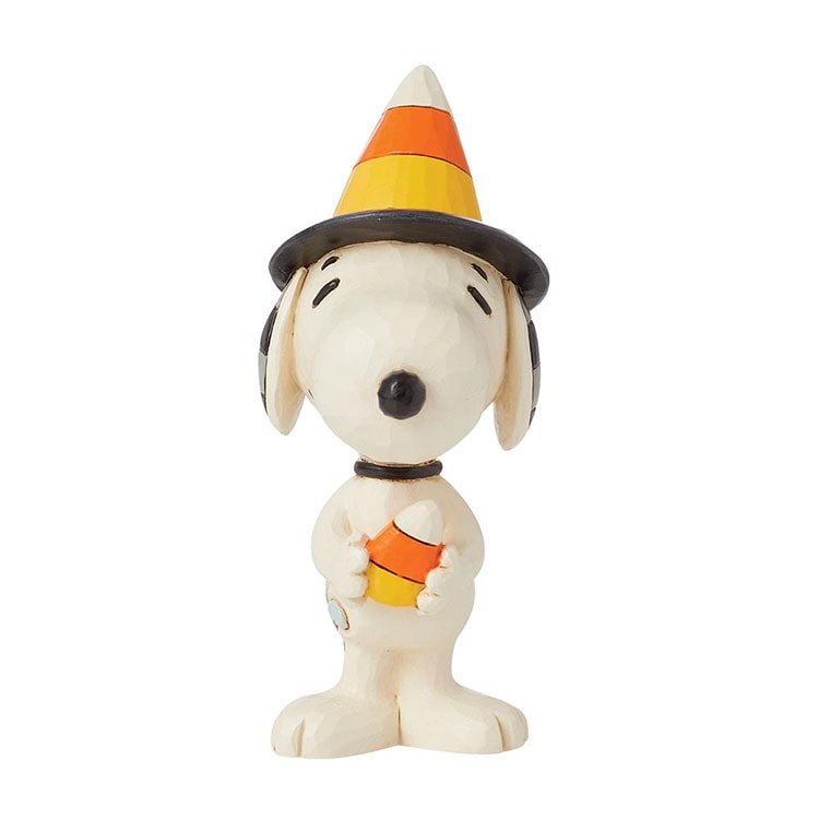 SNOOPY スヌーピー キャンディコーンハット ミニ ハロウィン 9.5cm 感謝祭 ピーナッツ enesco Peanuts JIM SHORE【メーカー直送】【同梱不可】【あす楽不可】【代引き不可】