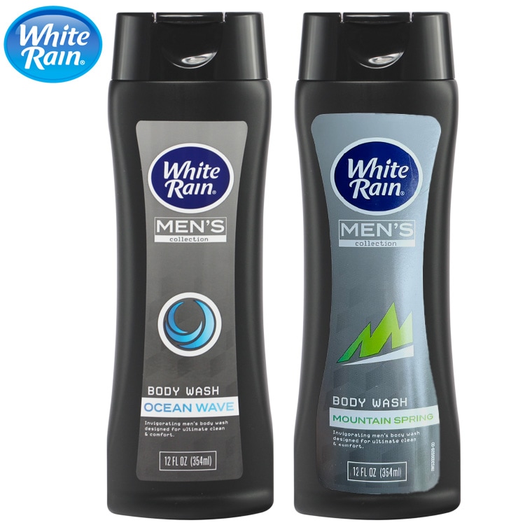 ボディソープ White Rain ホワイトレイン ボディウォッシュ Men's オーシャンウェーブの香り 354ml 12oz シャンプー アメリカ製 アメリカ雑貨男の清潔ケアは、爽やかマリンの香りで決まり！
