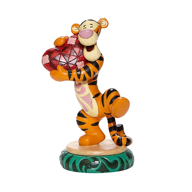 フィギュア ディズニー ティガー ホールディングハート 14.5cm enesco Disney Traditions レジン製 インテリア小物 おしゃれ キャラクター【メーカー直送】【同梱不可】【あす楽不可】【代引き不可】
