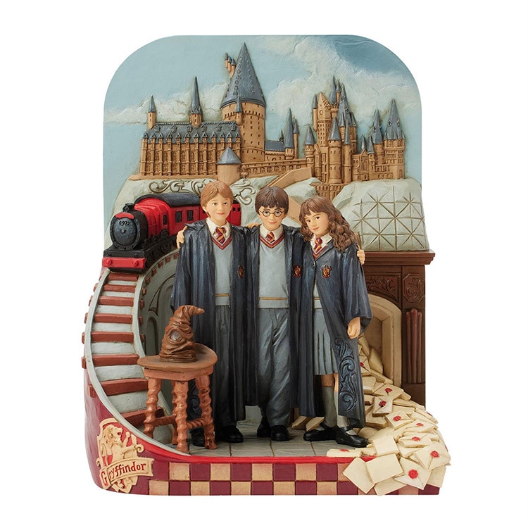 置物 フィギュア ハリーポッター トリオ キャッスルシーン 23cm ハリーポッター ハリー ロン ハーマイオニー Harry Potter enesco JIM SHORE【メーカー直送】【同梱不可】【あす楽不可】【代引き不可】