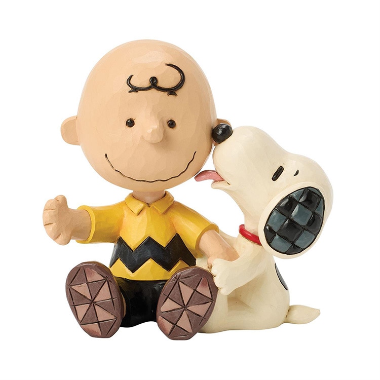 SNOOPY スヌーピー チャーリーブラウン ウィズ スヌーピー 10.9cm レジン製 ピーナッツ enesco Peanuts JIM SHORE【メーカー直送】【同梱不可】【あす楽不可】【代引き不可】