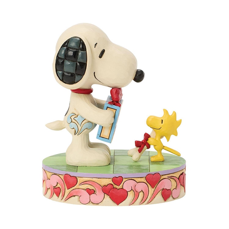 SNOOPY  スヌーピー＆ウッドストック ギフト 12.4cm レジン製 ピーナッツ enesco Peanuts JIM SHORE【メーカー直送】【同梱不可】【あす楽不可】【代引き不可】