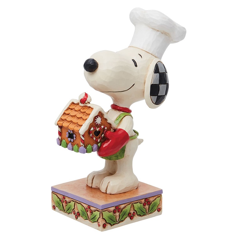 SNOOPY  スヌーピー ジンジャーブレッドハウス クリスマス 12cm スヌーピー enesco Peanuts JIM SHORE【メーカー直送】【同梱不可】【あす楽不可】【代引き不可】