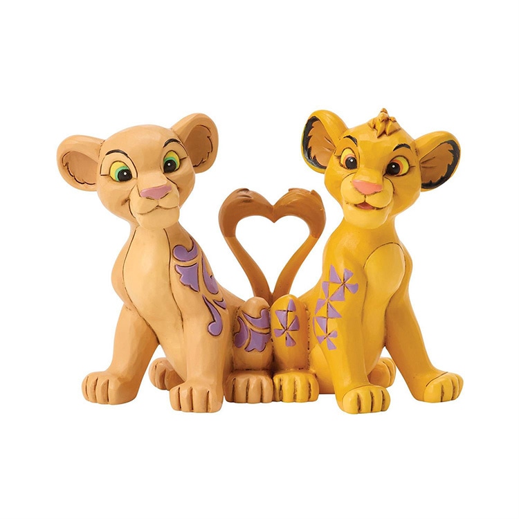 フィギュア  シンバ＆ナラ ハートテイルズ 約8cm ライオンキング ハート enesco Disney Traditions レジン製【メーカー直送】【同梱不可】【あす楽不可】【代引き不可】