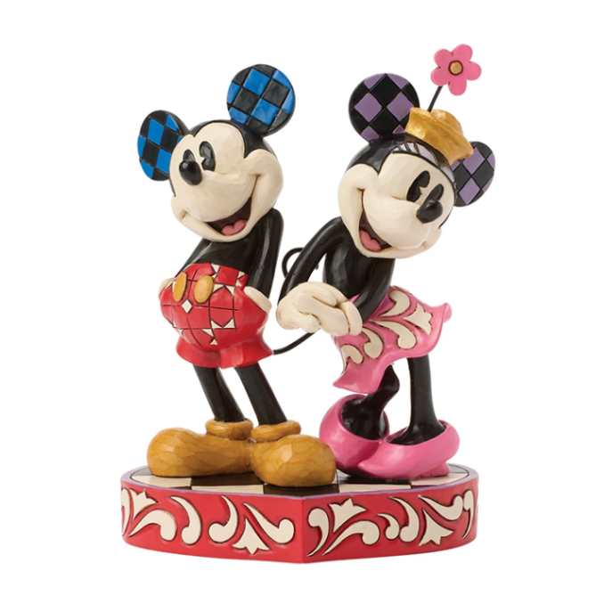 フィギュア ミッキー＆ミニー テイルズ オブ トゥルーラブ 約16cm ミッキーマウス ミニーマウス enesco Disney Traditions レジン製【メーカー直送】【同梱不可】【あす楽不可】【代引き不可】