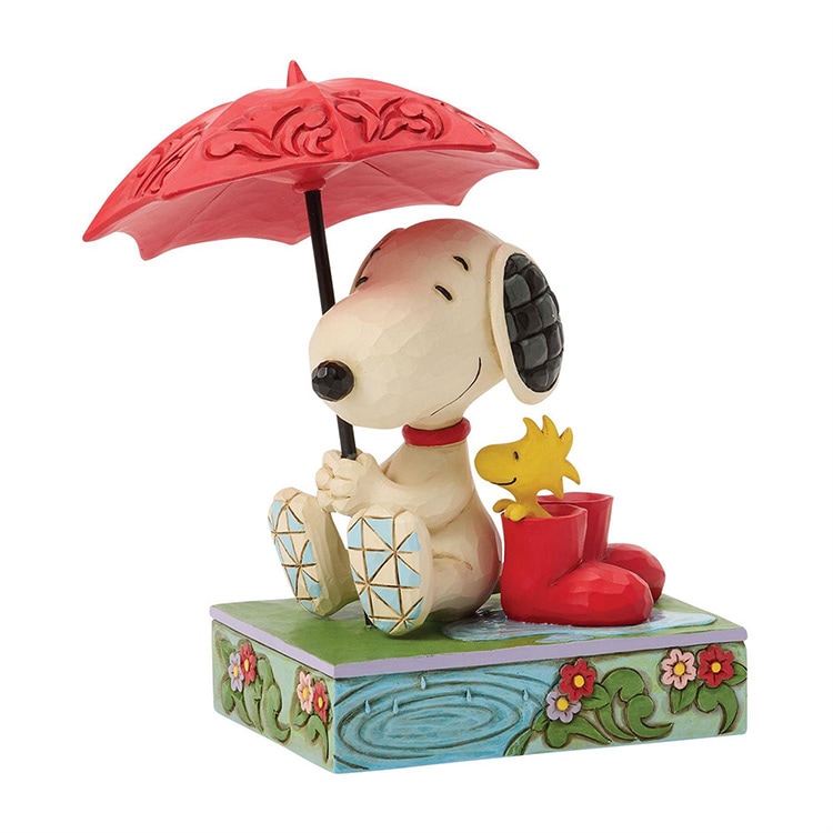 置物 フィギュア SNOOPY スヌーピー ホールディング アンブレラ 高さ13.5cm レジン製 スヌーピー インテリア小物  enesco Peanuts JIM SHORE【メーカー直送】【同梱不可】【あす楽不可】【代引き不可】