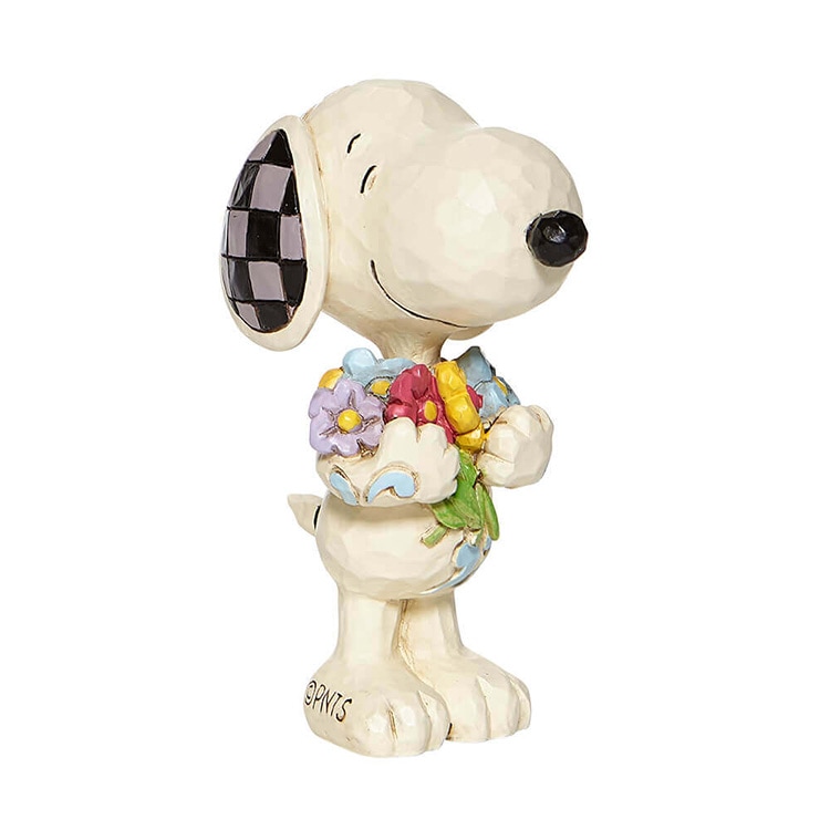 置物 フィギュア SNOOPY  スヌーピー フラワー ミニ 高さ8cm レジン製 スヌーピー インテリア小物  enesco Peanuts JIM SHORE【メーカー直送】【同梱不可】【あす楽不可】【代引き不可】