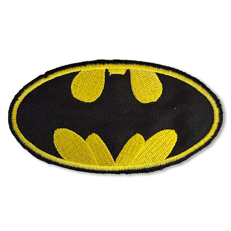 【メール便発送】PATCH アイロンワッペン BATMAN 幅9×縦5cm コットン製 カスタム アメカジ ワッペン アメリカン雑貨 アメリカ雑貨貼るだけで、瞬間アメリカン。刺繍で魅せる、大人のカスタムワッペン