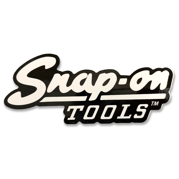 【メール便発送】Snap-on スナップオン デカール TOOLS ロゴ 縦6.5×横15.5cmアメリカの工具ブランドのステッカー 工具好きのための一枚。