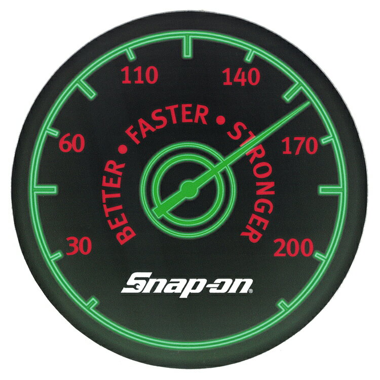 【メール便発送】ステッカー 車 スナップオン デカール BETTER FASTER STRONGER 丸型 メーターデザイン 直径15.2cm Snap-on シール アメリカ雑貨 アメリカン雑貨アメリカを代表する工具メーカーのオフィシャルデカール。